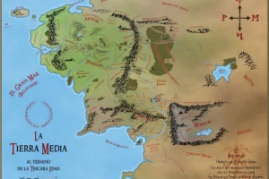 Mapa de la Tierra Media en color de Juan M. Villa