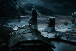 Bilbo escapa de Erebor