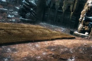 El ejército élfico frente a Erebor