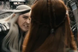 Muy tensa es la relación entre Tauriel y Thranduil