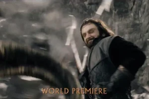 Thorin montado en un carnero