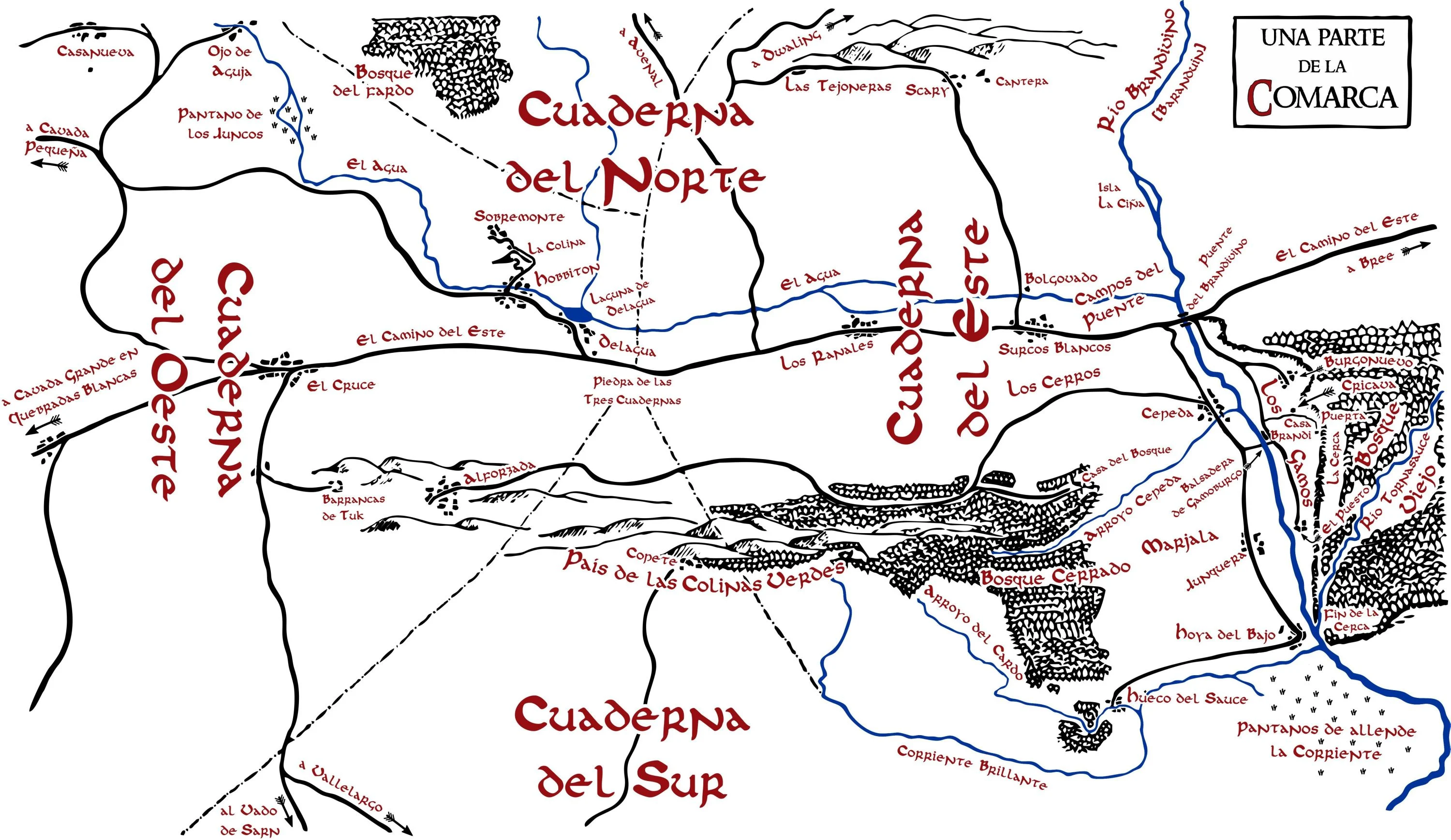 Mapa de la Comarca, de Juan M. Villa