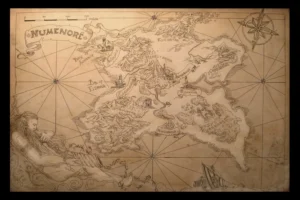 Otro mapa de Númenor de amegusa