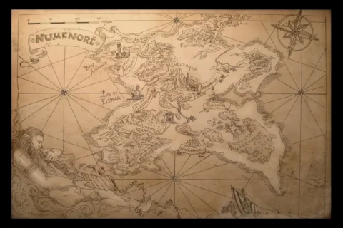 Otro mapa de Númenor de amegusa