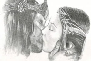 Aragorn y Arwen por Ruby_bolson