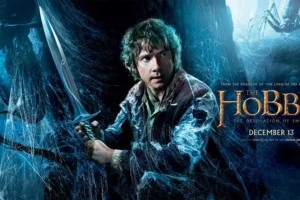 Banner de Bilbo enfrentándose a las Arañas