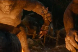 Los Trolls apresan al pobre Bilbo