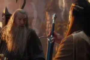 Gandalf y Elrond en Rivendel