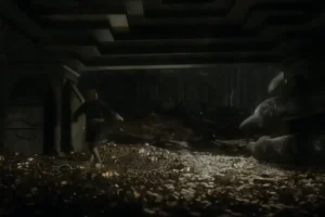Bilbo huye de Smaug