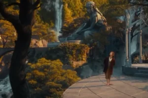 Bilbo sigue explorando Rivendel