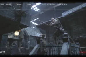 Orlando Bloom rodando una escena de acción