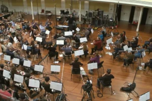 Grabación de la música de La Desolación de Smaug