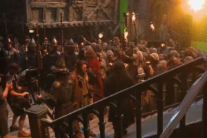 Bardo y Thorin en Esgaroth