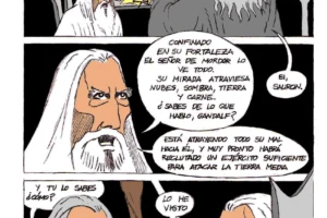 Comic Gandalf y Saruman
