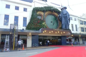 El cine Embassy preparado