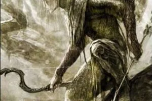 Boceto de Elfo del Bosque Negro