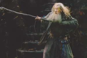 Gandalf lucha en Dol Guldur