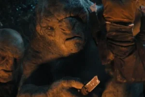 Los Trolls interrogan a Bilbo