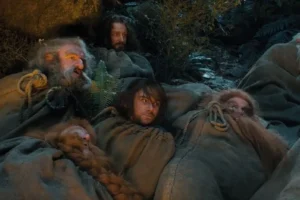 Bombur, Óin, Thorin, Kili, Glóin y Balin