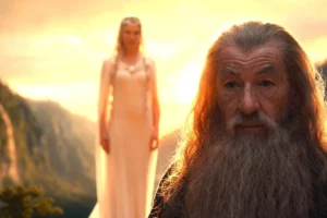 Gandalf y Galadriel en Rivendel