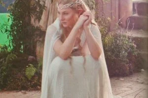 Cate Blanchett en el rodaje de El Hobbit