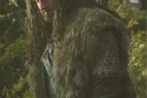 Richard Armitage en el rodaje de El Hobbit