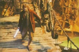 Martin Freeman en el rodaje de El Hobbit
