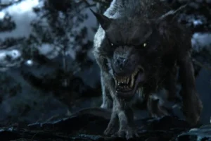 Uno de los Wargos de El Hobbit