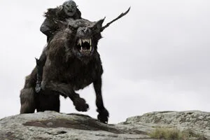 Un jinete de wargo de El Hobbit