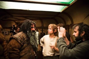 William Kircher, Martin Freeman y Peter Jackson