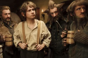 Fili, Bilbo, Nori y Ori en Bolsón Cerrado