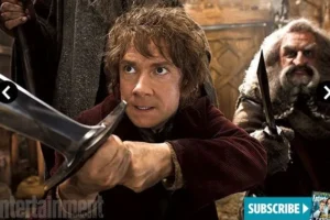 Bilbo y Óin preparados para luchar