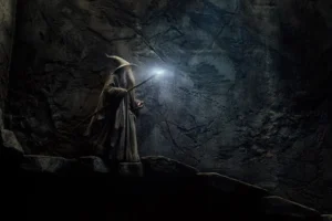 Gandalf en las tumbas de los Nazgûl