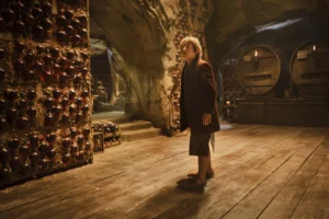 Bilbo en la bodega de Thranduil