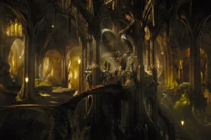 El interior del palacio de Thranduil