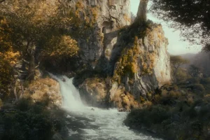 Los Enanos huyen del palacio de Thranduil