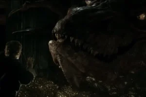Conversación entre Bilbo y Smaug