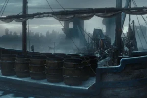 La barca de Bardo en Esgaroth