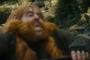Bombur en uno de los barriles