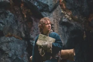 Bilbo con el mapa de Thrór