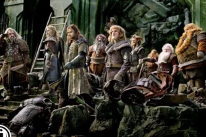 Óin, Fili, Kili, Bifur, Bofur, Ori, Nori, Glóin, Balin y Bombur