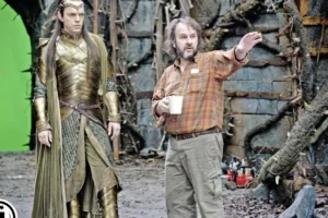 Hugo Weaving y Peter Jackson