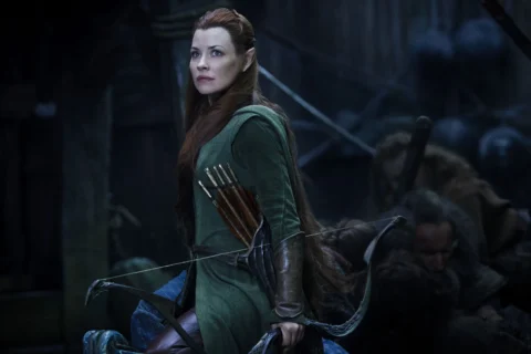Tauriel y los Enanos en Esgaroth
