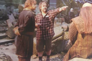 Martin Freeman, Peter Jackson y Graham McTavish en Erebor