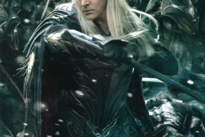 Thranduil luchando al frente de su ejército