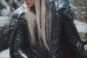 Thranduil luchando en Valle