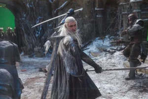 Thranduil combate a los Orcos en Valle