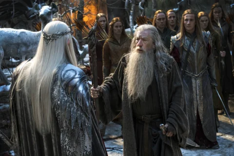 Thranduil y Gandalf se reúnen en Valle