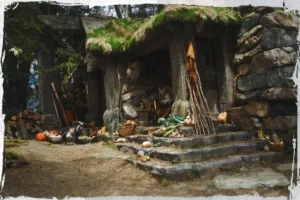 Boceto de la casa de Beorn