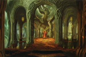 Boceto del palacio de Thranduil
